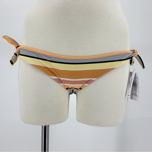 RVCA NWT Horizon Striped Reversible Cheeky Bikini Bottom, XS - Picture 1 of 16